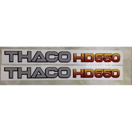 Thaco HD650 Lettering Sticker for Hyundai Trucks. Thaco HD650 Lettering Sticker for Hyundai Trucks