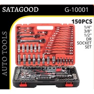 Spanar Box Full Set SATAGOOD 150 PCS Ratchet Box Socket Set Box Set Spanner Set Wrench Set Tools Set