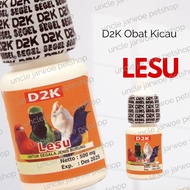 LESU D2K MEDICINE FOR SICK BIRD, LESU, DIARRHEA, FLUFFY FEATHERS, INCREASES APPETITE AND STAMINA