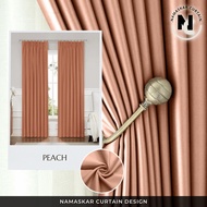 namaskar.curtain - Iris Hook/Eyelet Blackout Curtain - Code 54 (170cm-400cm)