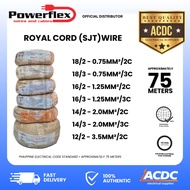 Royal Cord Powerflex Wire 75Meters 2C , 3C Electrical Wire