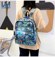 LM SHOP【จัดส่งจากกรุงเทพฯ】กระเป๋าเป้เด็กผู้หญิงรุ่นใหม่ ลายพรางทันสมัย ​​กระเป๋านักเรียนนักเรียนสุดเ