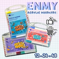 ENMY Acrylic Markers | Painting Colouring Drawing | Art Craft | Creative Set | 12 24 48