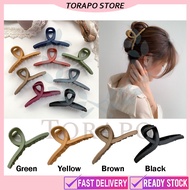 [READY STOCK] Torapo Fashion Half-tie Hair Matte Shark Clip Plate Women Hair Accessories Hair Pin Ha