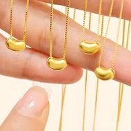 Good Gift Craft Acacia Bean Bracelet Pure Gold999Live Streaming New Pendant Attracting Gold Beans5g 