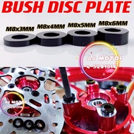 1PCS FRONT & REAR BUSH DISC PLATE M8 x 3MM 4MM 5MM 6MM 10MM 15MM 20MM 30MM SCREW BOLT NUT SKRU SPORT