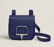 999新 Hermes Della Cavalleria mini bag (verso 寶石藍拼法國藍）