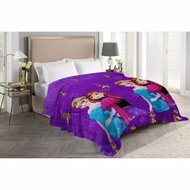 UNGU ANEKA BEDSHEET - Frozen Purple character fur blanket weighing 575 gr 160 x 210 cm