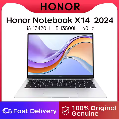 Honor Laptop X14 2024 14-inch 13th Gen Core i5-13420H/13500H 16GB 512GB/1TB/2TB SSD 60Wh high-capaci