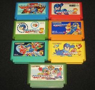 遊戲達人FC任天堂原裝日版單卡~ROCKMAN1~6 洛克人1~6代＋大富翁 CAPCOM卡普空超精典作品 值得收藏^^