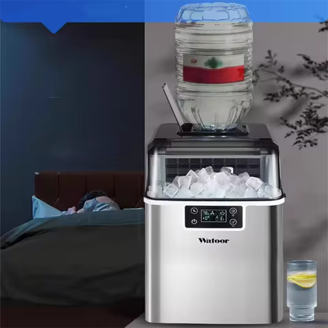 Factory Direct Sales 12Kg/24H Portable Ice Maker Self-Cleaning Countertop Ice Machine 2 Sizes Bullet