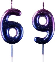 AOOLADA 69 & 96 Birthday Candle, 69th & 96th Cake Candles, Number 69 & 96 Birthday Candles for Cake