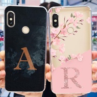 Xiaomi Redmi Note 5 Pro Casing MEI7 Luxury Letter Cute Flowers Pattern Casing Xiaomi Redmi Note 5 Pro Phone Case Cover Clear TPU