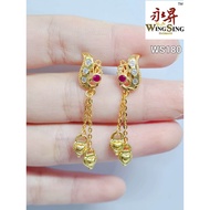Wing Sing 916 Gold Earrings / Subang Indian Design  Emas 916 (WS180)
