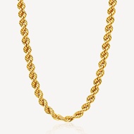 916 Gold Hollow Rope Chain (24inch)