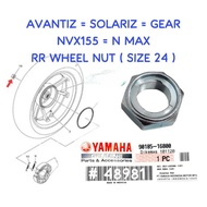 YAMAHA EGO AVANTIZ/SOLARIZ/EGO GEAR/NVX 155/NMAX WHEEL NUT RR NUT TYRE BELAKANG