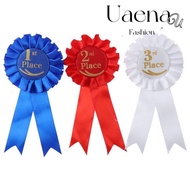 UAENAU Ribbon Award Set, Recognition Ribbons Blue,Red,White Rosette Ribbon, Award Ribbons Honorable 