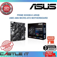 ASUS Prime B550M-K ARGB AM4 mATX Motherboard Ryzen CPU Combo DDR4 PCIe 4.0