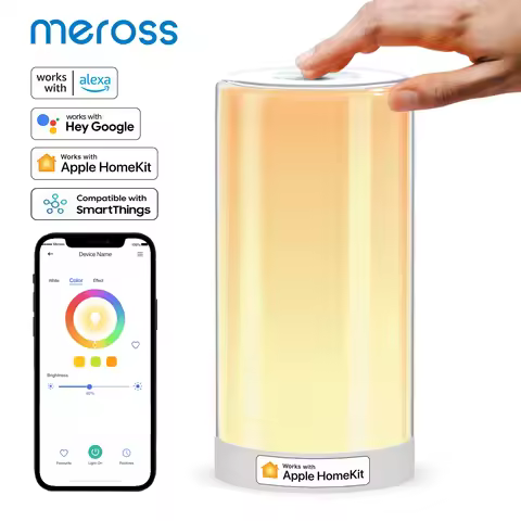 Meross HomeKit Smart Table Lamp RGBWW LED Wi-Fi Night Lamp 6W Touch Sensor Dimmable Bedside Light Su