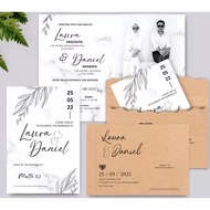 AESTHETIC ENVELOPE WEDDING INVITATION - MATTE ENVELOPE WEDDING INVITATION