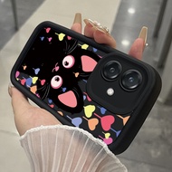 Case For OPPO A3 4G A3 Pro 5G A3X 4G A3X 5G A40 A60 5G Cute Cat Phone Three-Color Silicone Shockproo