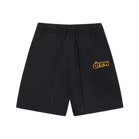 Drew House Hot Sale Shorts Man Smiling Summer-Style Five-Inch Pants High Street Hip-Hop Outfit