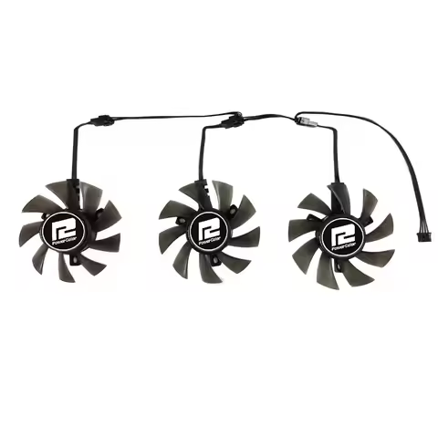 3Pcs/Set,75mm,GA81S2U,Video Card Fan,For POWERCOLOR R9 390 8GB,RX 570 4G,For Powercolor Red Devil RX