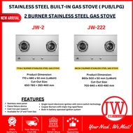 Built in Hob (Tempered glass/Stainless Steel) LPG/PUB (Izola Crown)