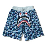 คุณภาพสูงฤดูร้อนใหม่แนวโน้ม Bapes Shark Head Double-Sided Camouflage Unisex Casual Oversize Jogging 