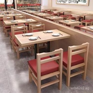 Solid Wood Commercial Combination Card Seat Fast Food Restaurant Other With Drawer Noodle Shop Table