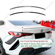 For BMW 4 Series G22 Gran Coupe 425i 430i 440i 2020-2023 Rear Wing Spoiler Splitter Car Tail Trunk L