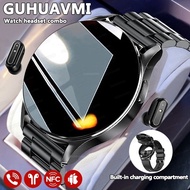 For HUAWEI New 2 in 1 Smartwatch With Earbuds Watch TWS Bluetooth Earphone Heart Rate Blood Pressure