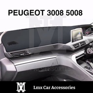 Peugeot 3008 5008 Dashboard Sun Protection Mat Dashboard Leather Mat Cover Protection Car Accessorie
