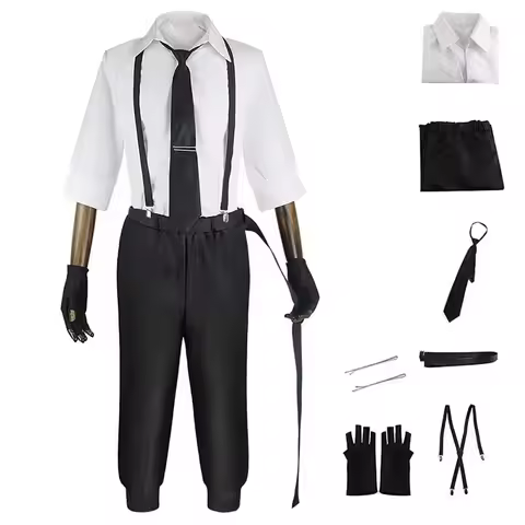 Nakajima Atsushi Cosplay Costume Shirt Pants Wig Nakajima Atsushi Full Set With Outfits Wig For Comi