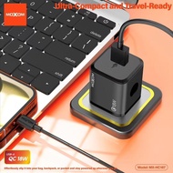 MOXOM 3 Pin Wall Fast Charger 3.0 USB 18W 20W Type C PD Mobile Phone Tablet Overcharge Protection