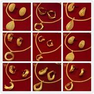 African Gold Women's Jewelry Set Bride India Ethiopia Dubai Necklace Earring Set Wedding Jewelry Wif