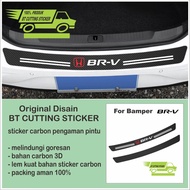 HONDA 1 pcs trunk sticker 3D carbon sticker brv car bumper sticker brv car sticker brv carbon sticke