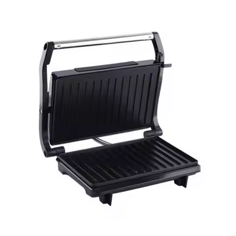 Panini Press Grill Sandwich Maker Large Electric Panini Sandwich Maker Grill Open 180 Degree for Ind