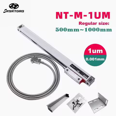 NT-M 1um High Precision Milling Lathe Grinder DRO Linear Glass Scale 450mm-1000mm TTL 5VDC Grating R