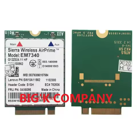 JINYUSHI For EM7340 FRU 04X6095 4G LTE/HSPA+ Wireless Module For ThinkPad 10/ Helix 2nd Gen/ X260 /T