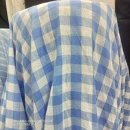 KATUN Premium cotton linen fabric, patterned cotton linen fabric, checkered cotton linen fabric, cot