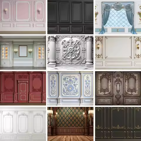 MOON.QG Nordic Style Wall Back Drop Living Room Frame Modern Backgrounds For Photographs Wedding Pos