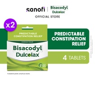 Dulcolax for Constipation - 4 Tablets  (Bundle of 2)
