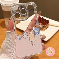 Cute Cat Four-corners Phone Case For LG K71 K62 K61 K52 K51 K50 K42 K41S K40S K31 K22 Plus K11 Stylo