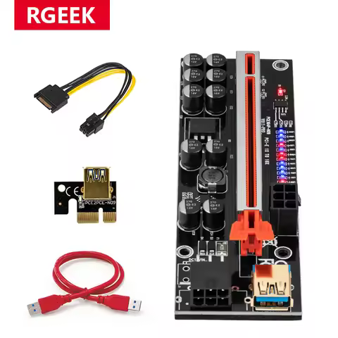 Newest V011 PRO Pcie Riser Pci Express Riser 011S Plus For Video Card Pci-e 1x to 16x Riser Card Dua