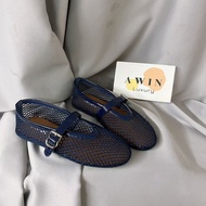 【Awinbag】Leather Round-Toe Ballet Flats - Casual Women's Shoes