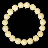 【正佳珠寶】蜜蠟琥珀 頂級純白蜜蠟 9.8-10.2mm 蜜蠟手珠
