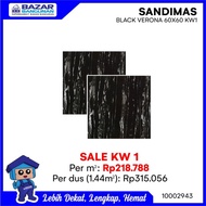 Sandimas - Granite Granit Tile Lantai Dinding Black Verona 60X60 1.44