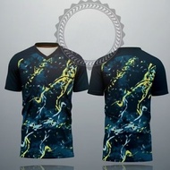 Full printing tops, quality men's running jogging Gym football futsal sports tops