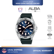 ALBA Men Watch AS9Q47X Quartz Analog Rubber Strap 100% Original Jam Lelaki